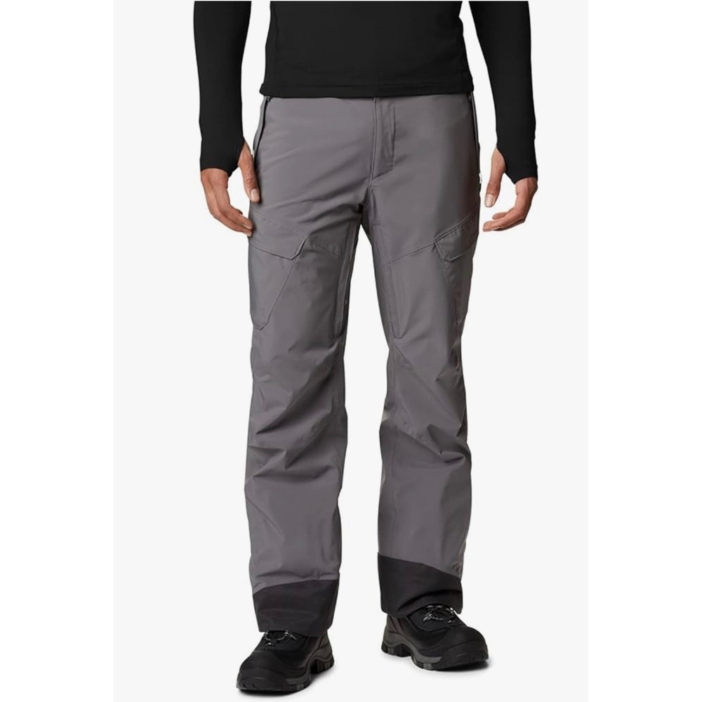 Columbia Powder Stash Mens XL Regular Gray Snow Pants Omni-Heat WO0979-023 NEW